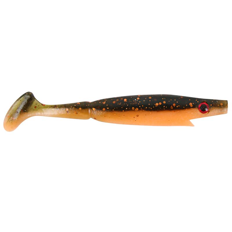 Piglet Shad - 10cm, 7g - Black Pumpkin - 6pcs