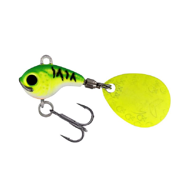 Westin DropBite Tungsten Spin Tail Jig 2cm 13g Chartreuse Ice