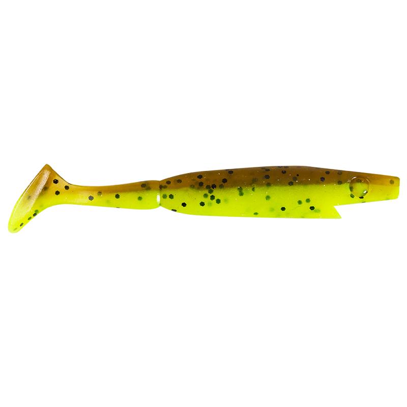 Piglet Shad - 8,5cm, 4g - Brown Chartreuse - 8pcs