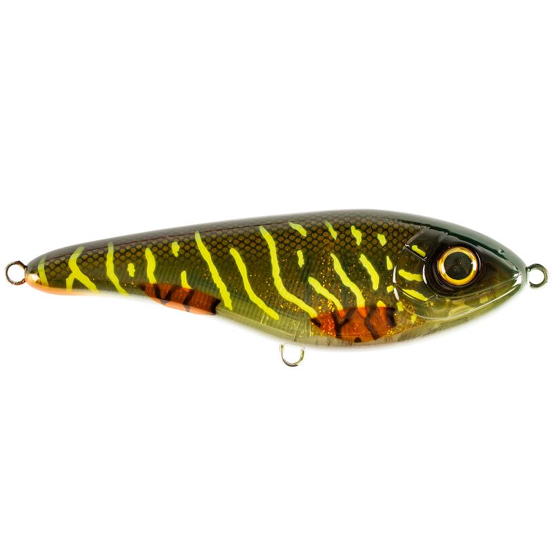 Strike Pro Buster Jerk II - Susp - 12cm - 37g - Green Motoroil Pike