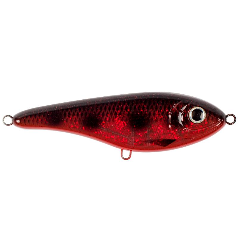 Strike Pro Buster Jerk II - Susp - 12cm - 37g - Bloody Spotted