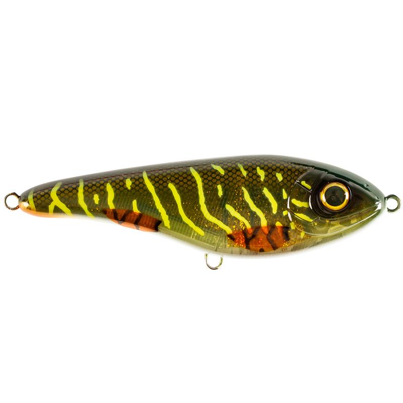 Strike Pro Buster Jerk - Sinking - 15cm - 75g - Green Motoroil Pike UV
