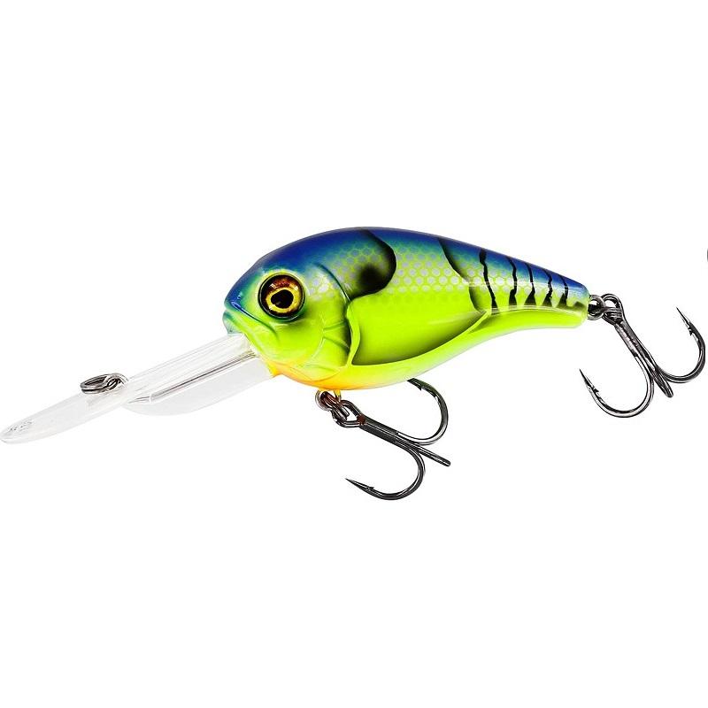 Westin MegaBite DR Crankbait 6cm 19g Floating Chartreuse Blue Craw