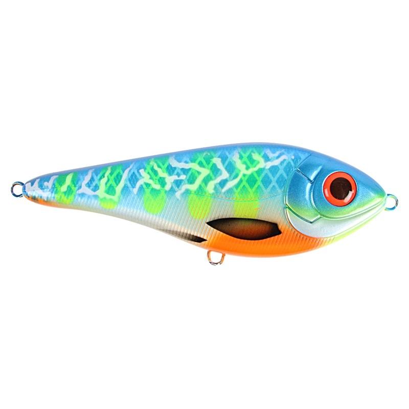 Strike Pro Buster Swim Bait - Slow Sink - 13cm - 65g - Blue Fire