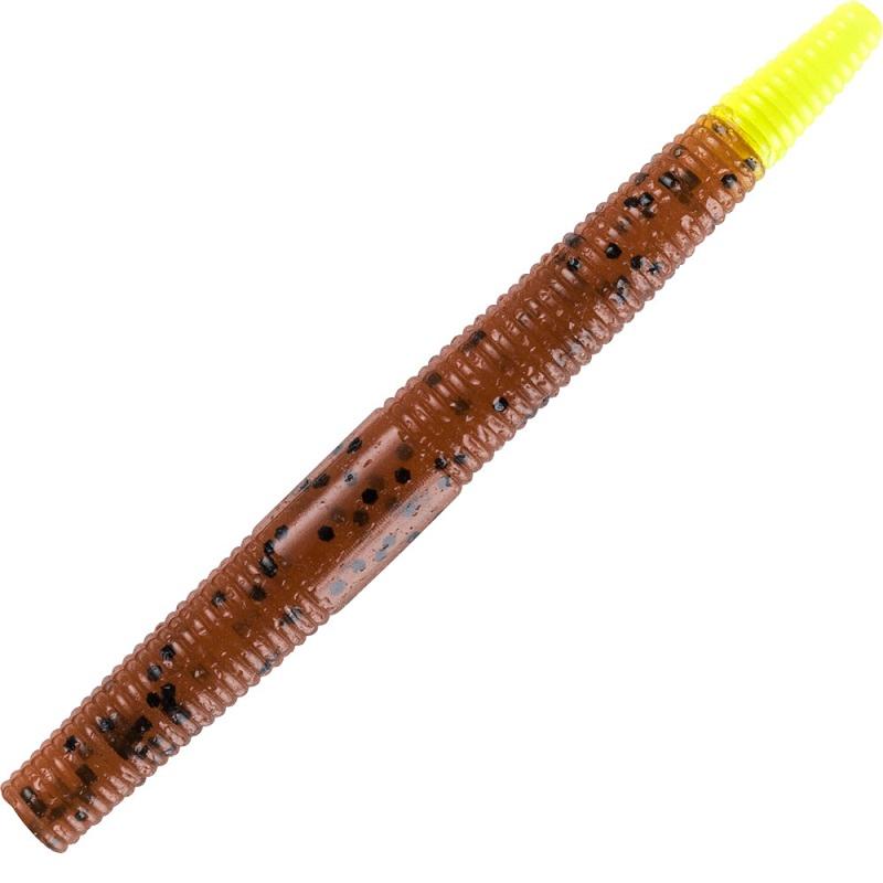 YUM 3 Dinger 7,5cm Carolina Pumpkin Chartreuse 12pcs