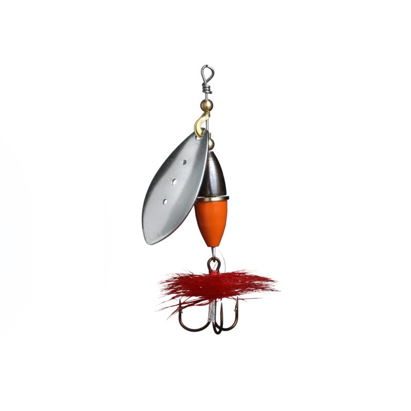 Myran Wipp Spinnare 15g Silver/Orange/Svart