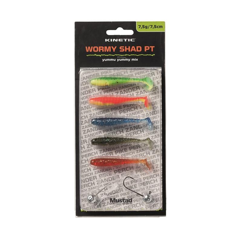 Kinetic Wormy Shad PT 7,5g/7,5cm Yummu Yummy Mix