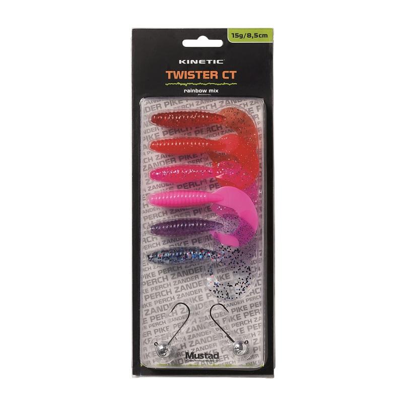 Kinetic Twister CT 15g/8,5cm Rainbow Mix