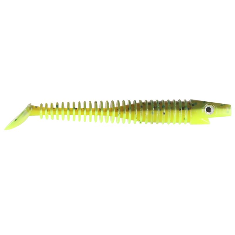 Pigster - 10cm, 4g - Brown Chartreuse Flake - 10pcs