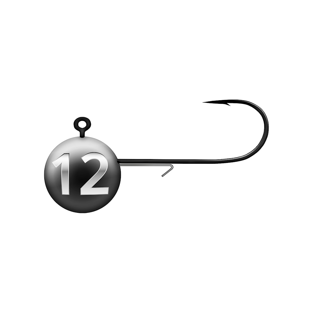 K.P Baits jigghuvud Round 12 g 4 st/pkt - K.P Baits