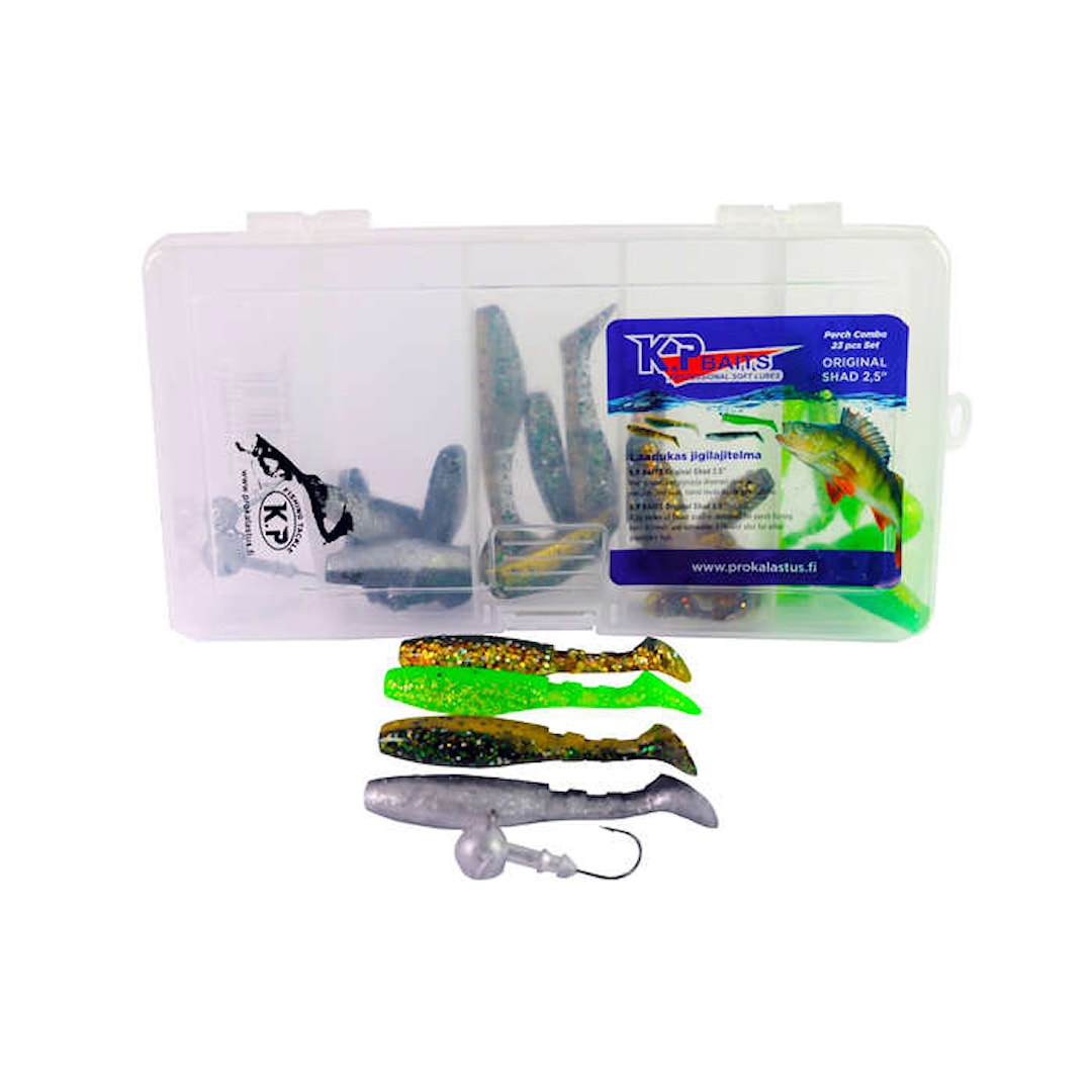 K.P Original Shad 2,5 jiggsortiment 20 st/pkt - K.P Baits