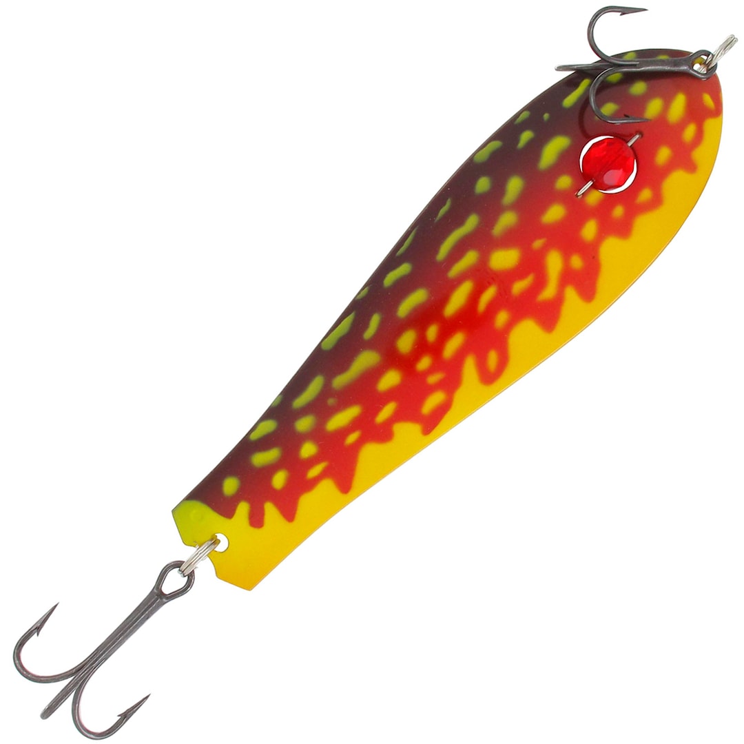 Kuusamo Professor Helmi 11,5 cm 27 g skeddrag Ye/R-B, UV - Kuusamon Uistin