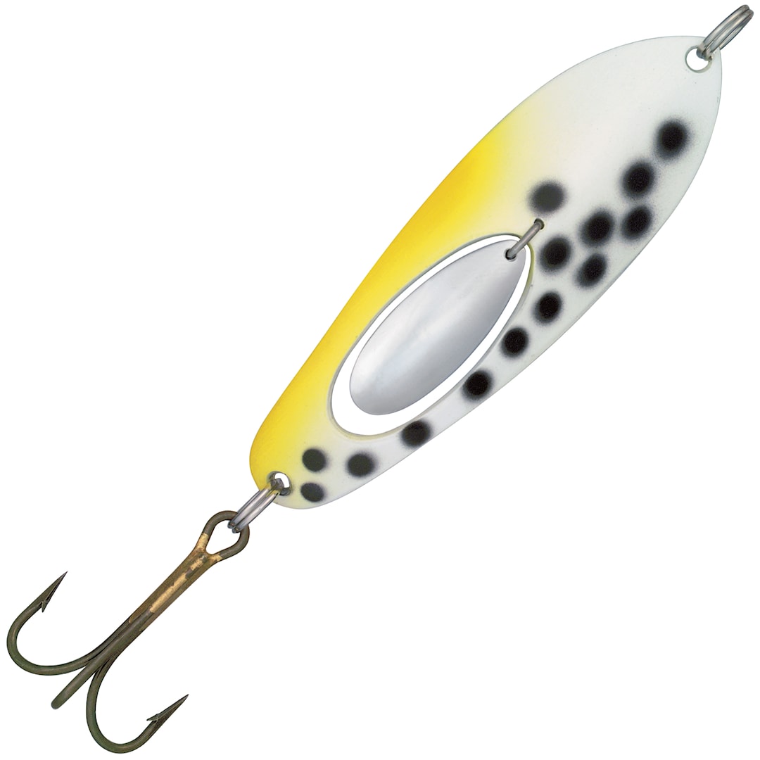 Kuusamo Super Taimen 7,5 cm 17 g skeddrag W/YE/BL-S - Kuusamon Uistin