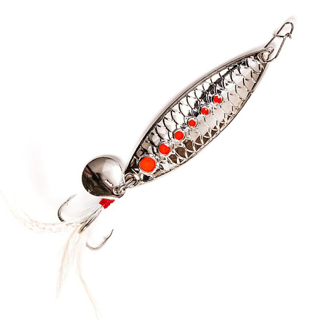 Maxximus Hirudo 20 g skeddrag Silver Red Dots - Maxximus