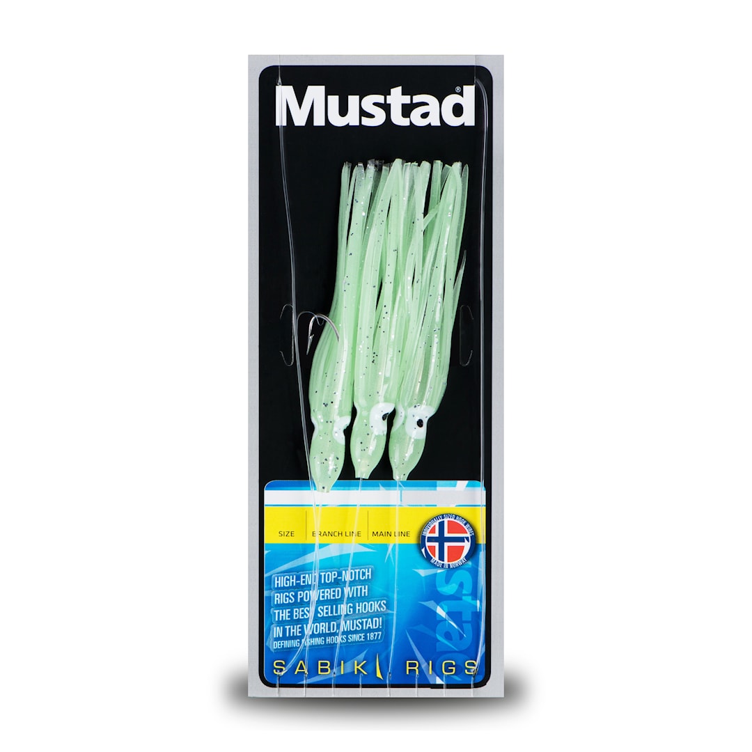 Mustad Green Glow Squid Rig tackel - Mustad