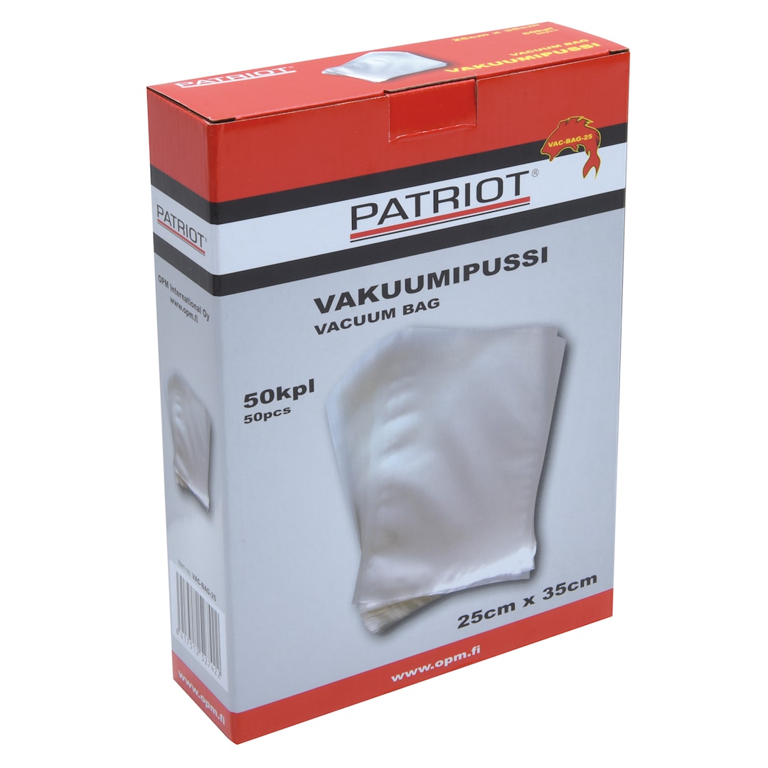 Patriot vakuumpåse 25cm x 35cm 50st/pkt - Patriot