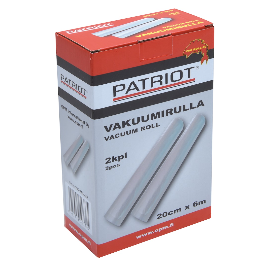 Patriot vakuumrulle 20cm x 6m 2st/pkt - Patriot