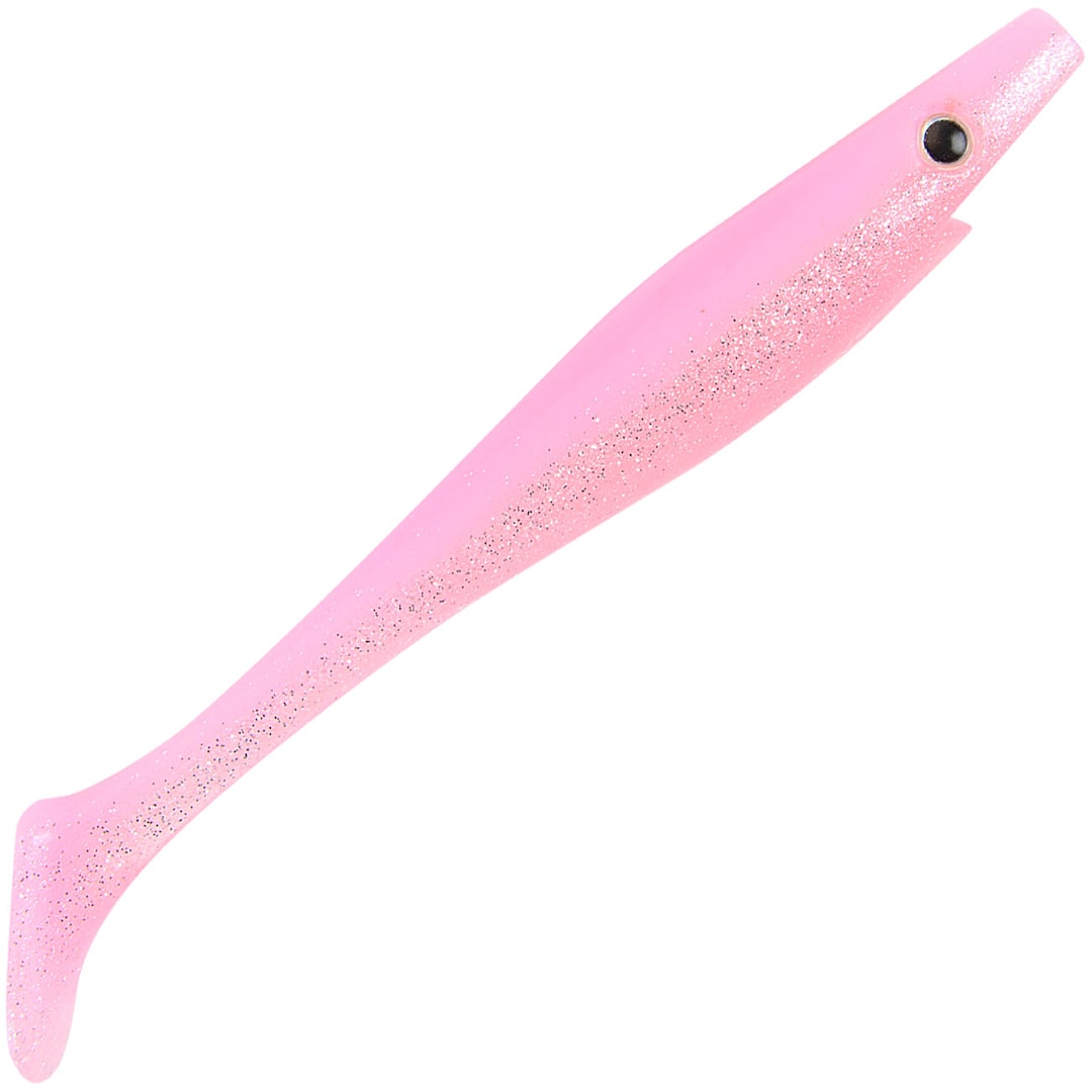 Pig Shad Jr 15 cm jigi 4 kpl/pkt Bubblegum Shiner - The Pig
