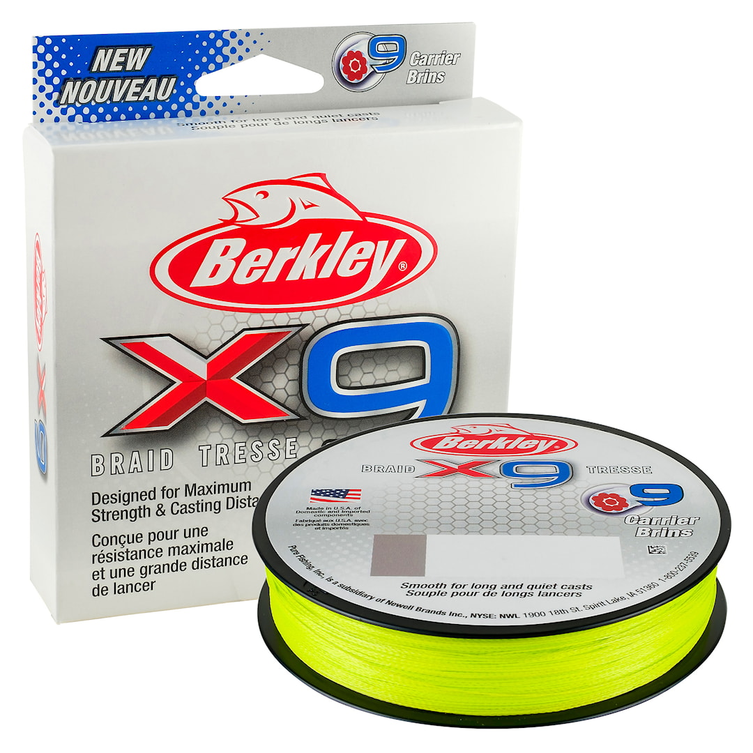 Berkley X9 Flame Green 150 m flätlina - Berkley