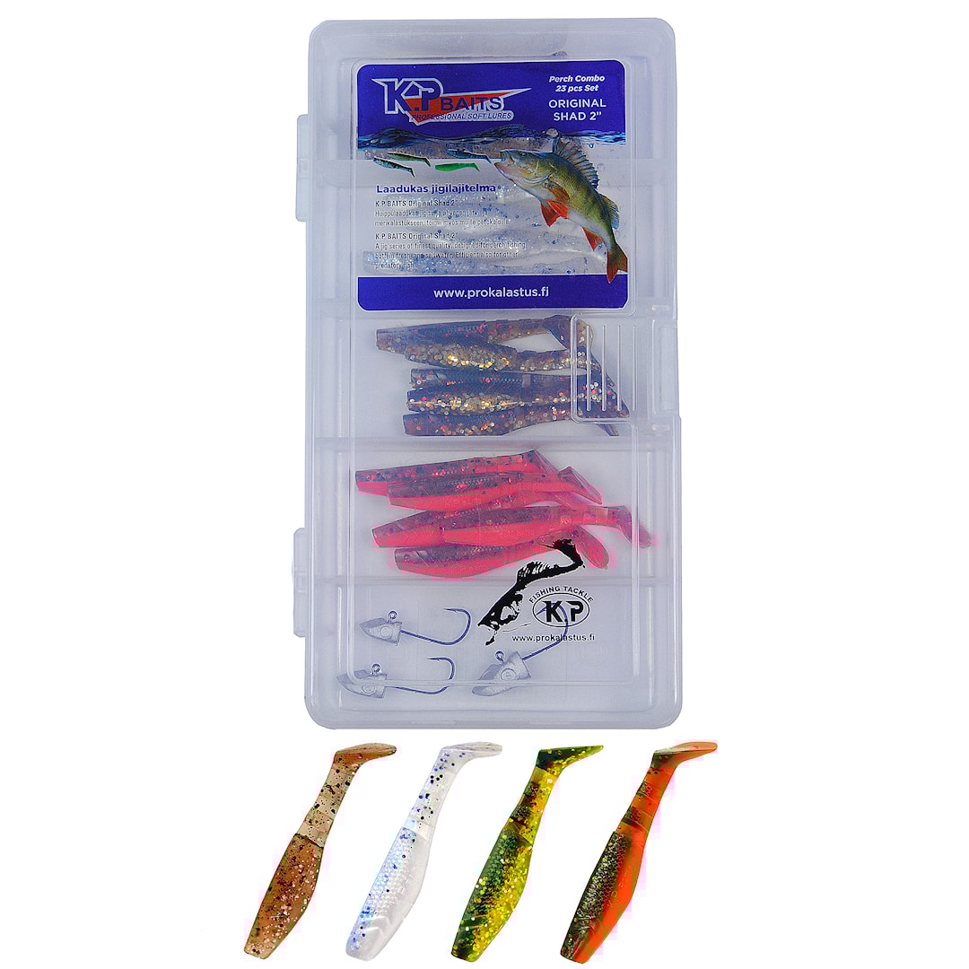K.P Original Shad 2 jiggsortiment 20 st/pkt - K.P Baits