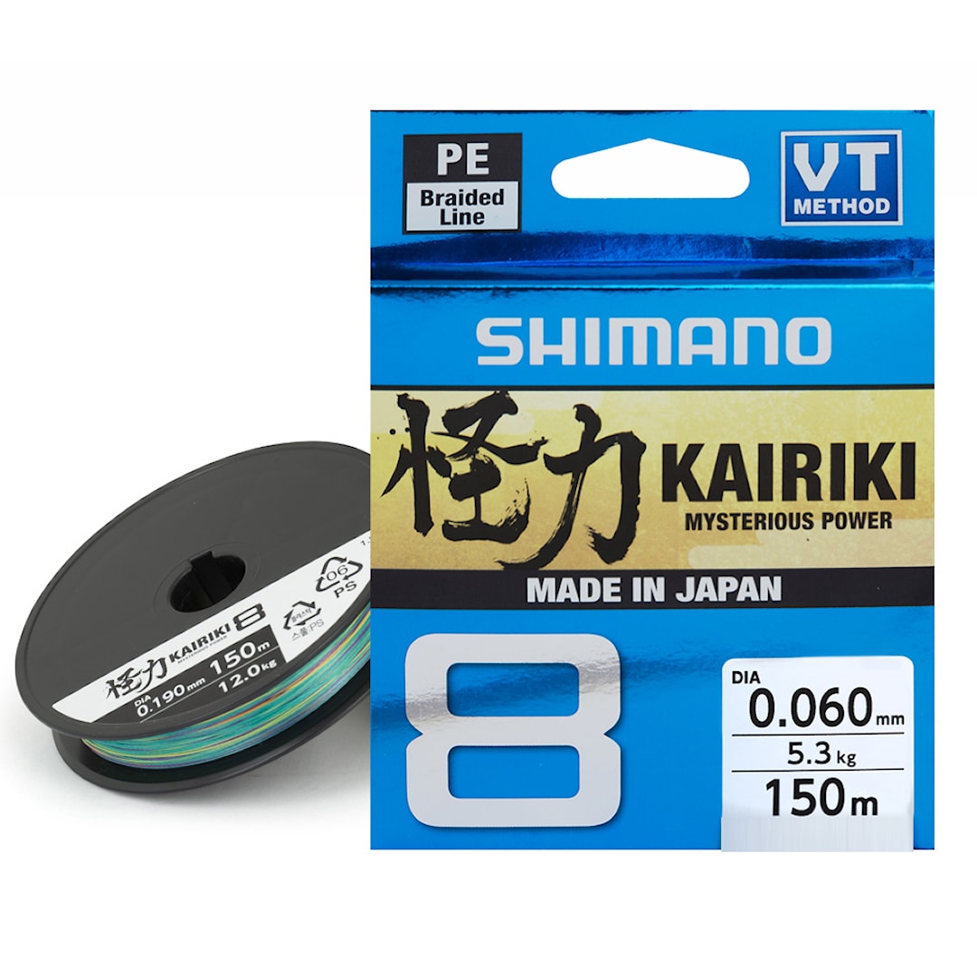 Shimano Kairiki 8 Multicolor 300 m flätlina - Shimano