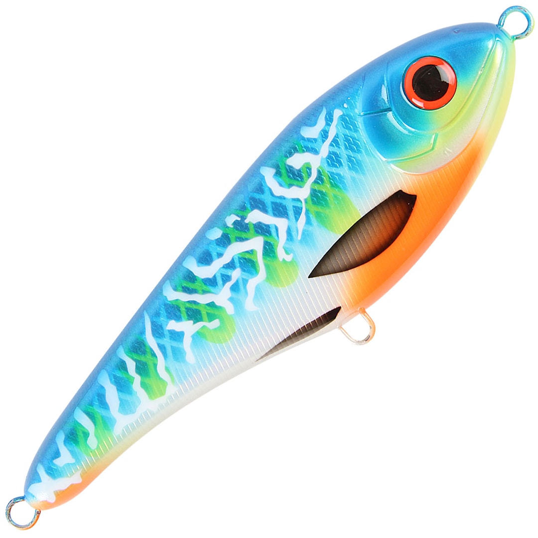 Strike Pro Buster Jerk Shallow Runner 15 cm jerk Blue Fire - Strike Pro