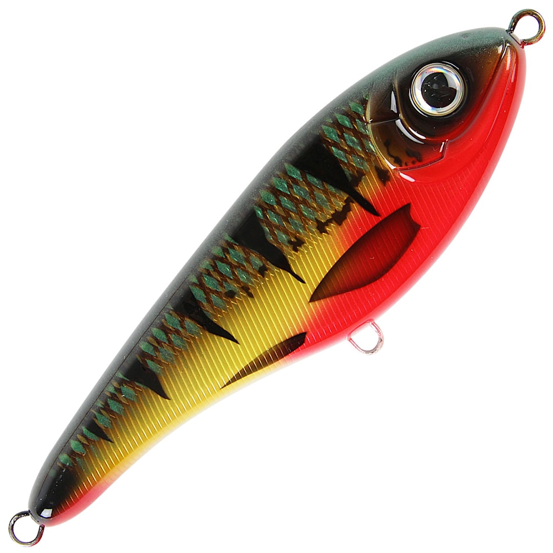 Strike Pro Buster Jerk sjunkande 15 cm jerk Red Perch - Strike Pro