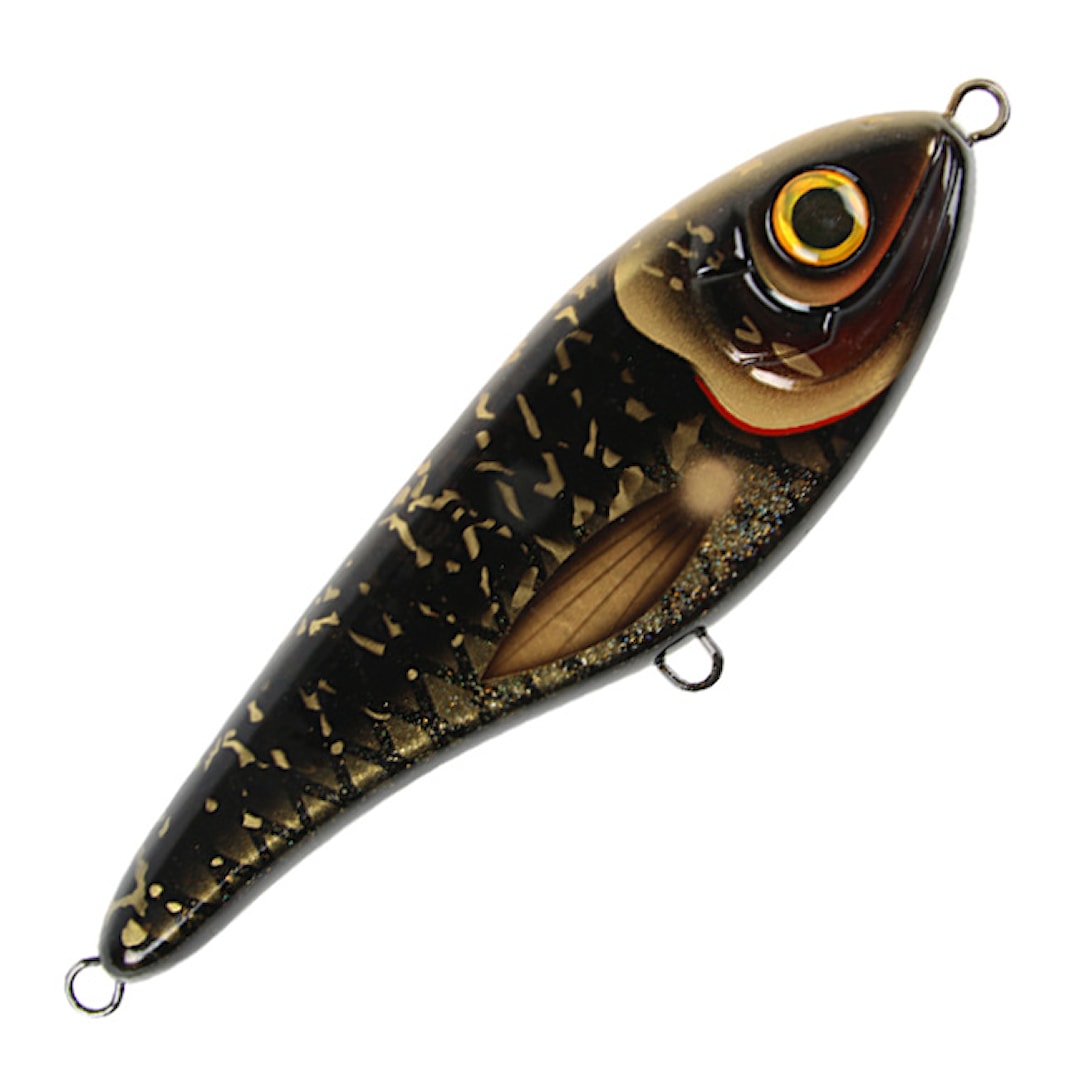 Strike Pro Buster Jerk sjunkande 15 cm Black Shadow - Strike Pro