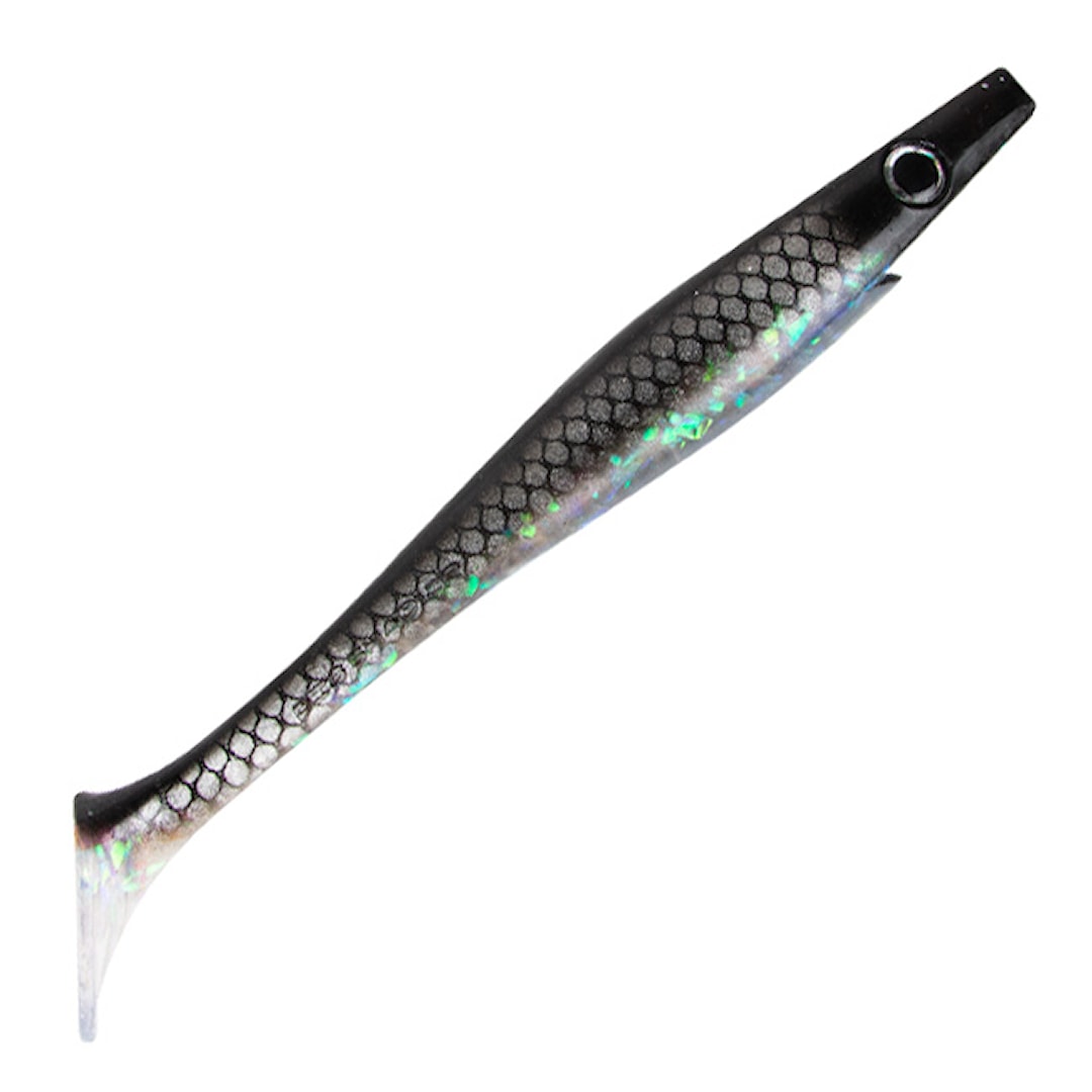Strike Pro Pig Shad Tournament 18 cm fiskjigg 2kpl/pkt Midnight Shiner - Strike Pro