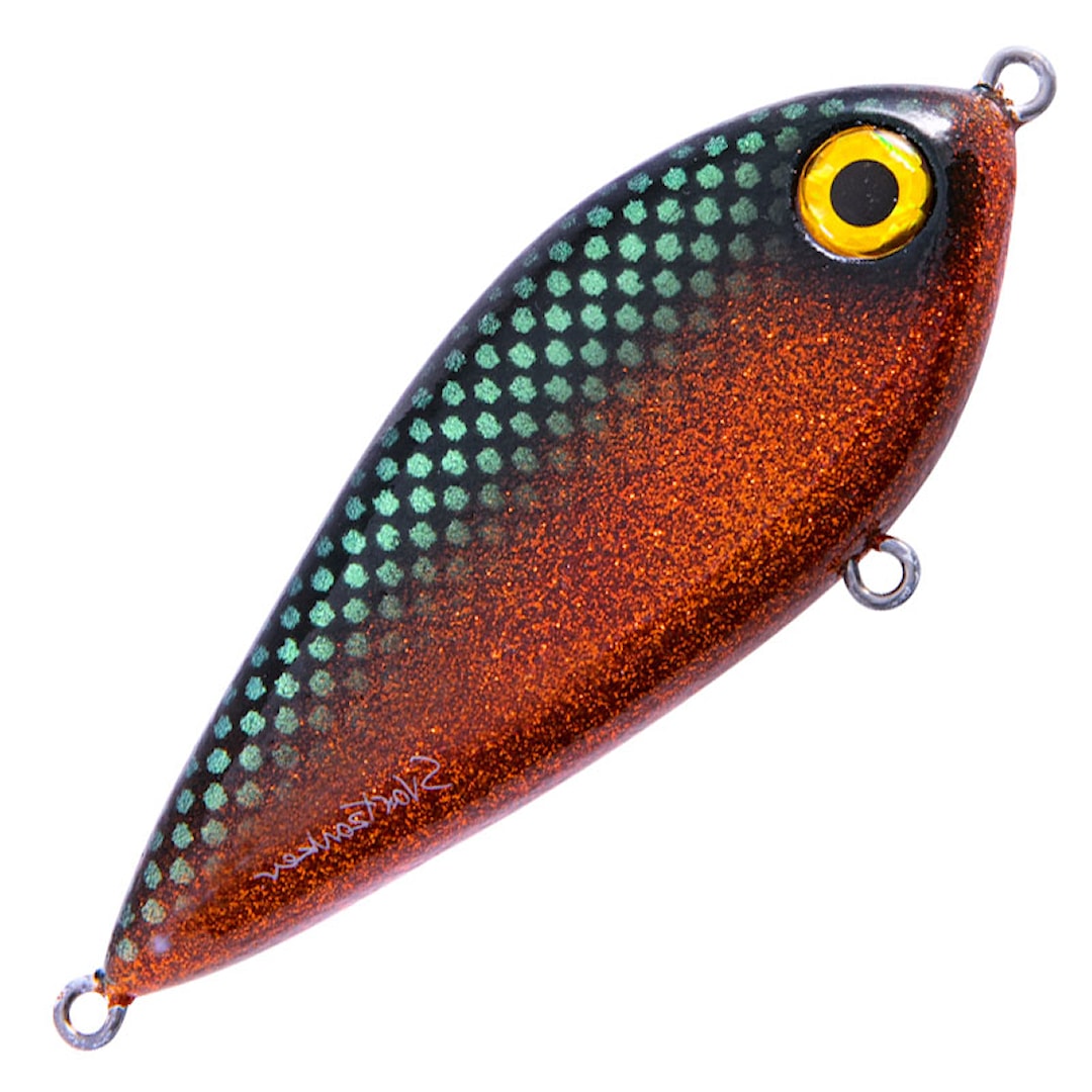 Svartzonker Squarepusher 14 cm jerkbait C12 Green Metal Motoroil - Svartzonker