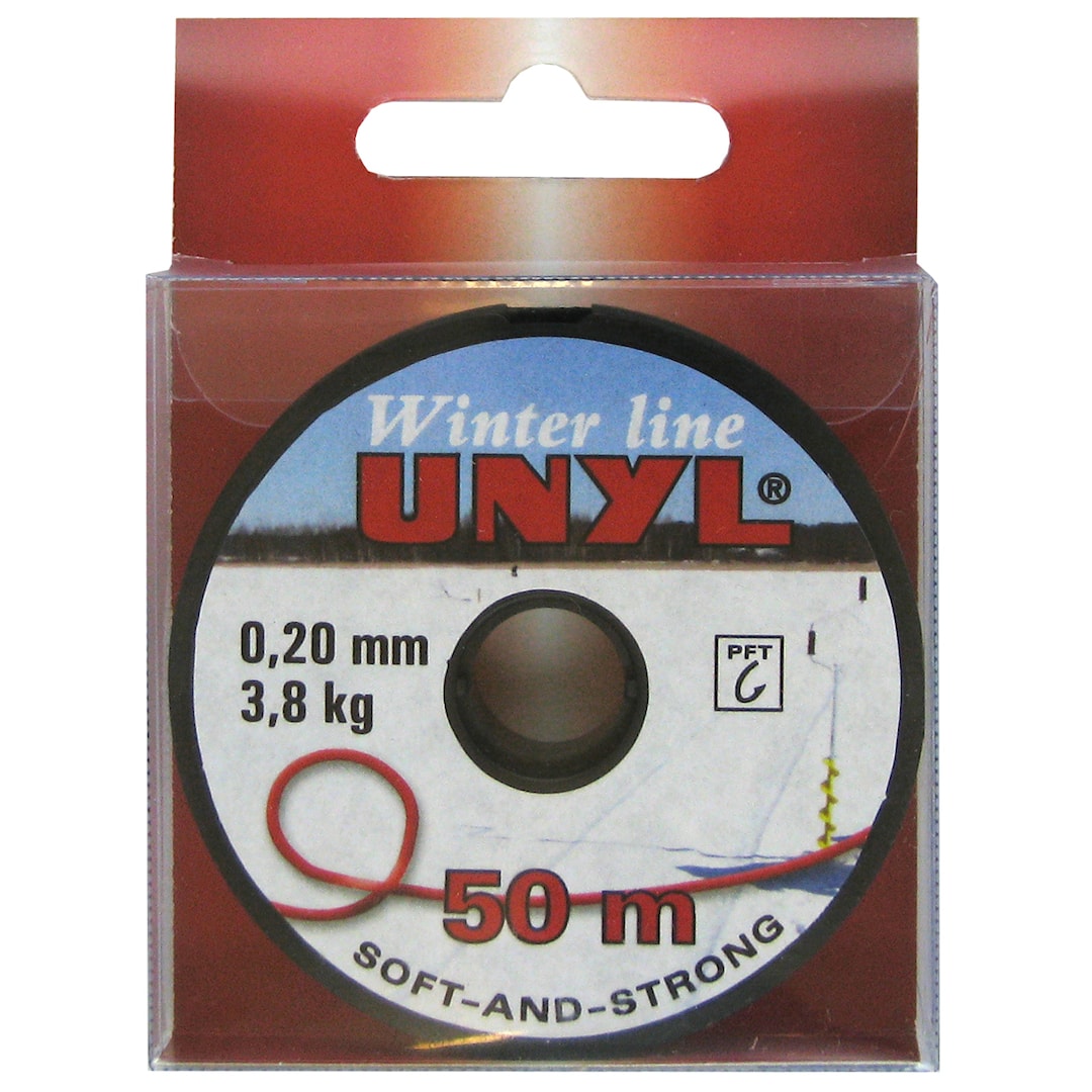 Unyl Winter 50 m röd nylonlina - Unyl
