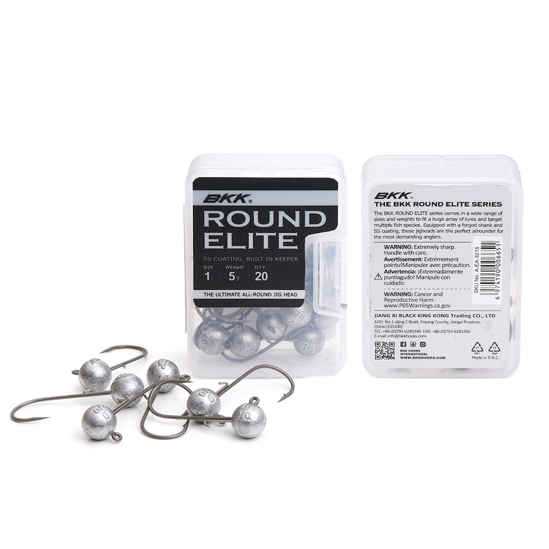 BKK Round Elite Classic 10 g jiggskalle 20 st/pkt #1/0 - BKK