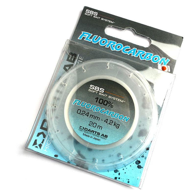 Darts SBS Fluorocarbon 20m 0,29mm 5,3kg - Fiskelina