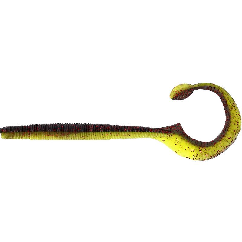 Westin Ned Worm Curl 12cm 3g Black/Chartreuse 5pcs
