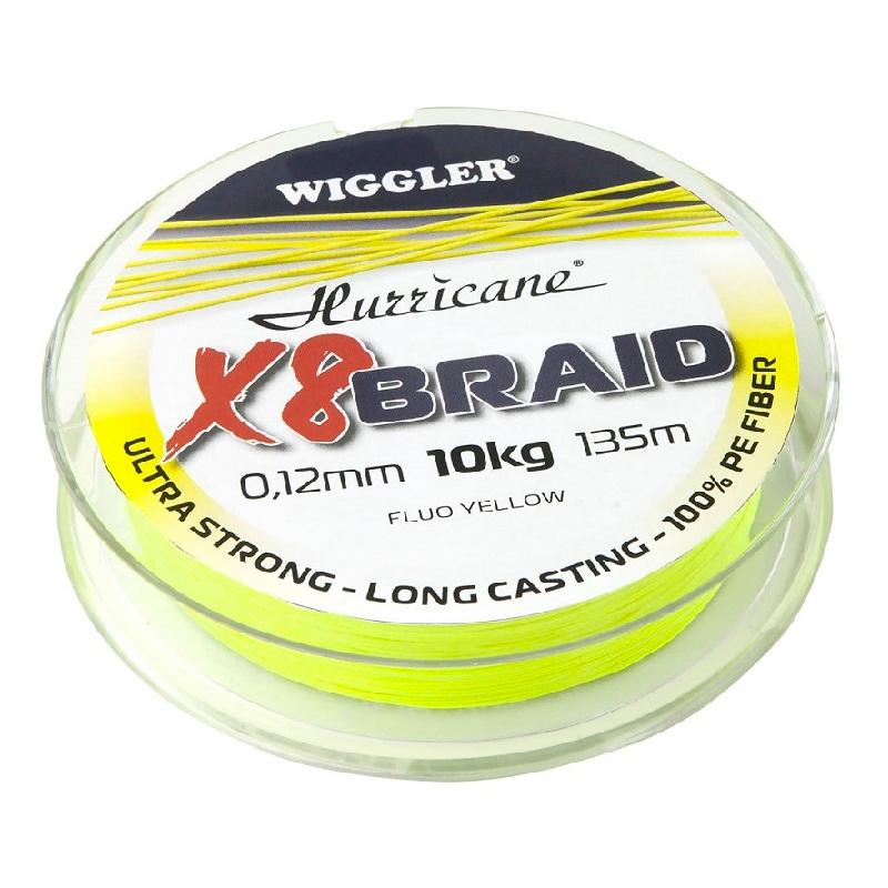 Hurricane X8 Braid Fluo Yellow 0,14mm 11,8kg 135m