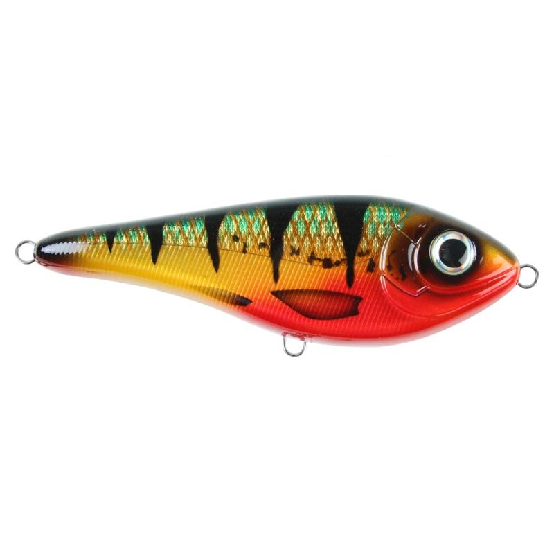 Strike Pro Buster Swim Bait - Slow Sink - 13cm - 65g - Red Perch