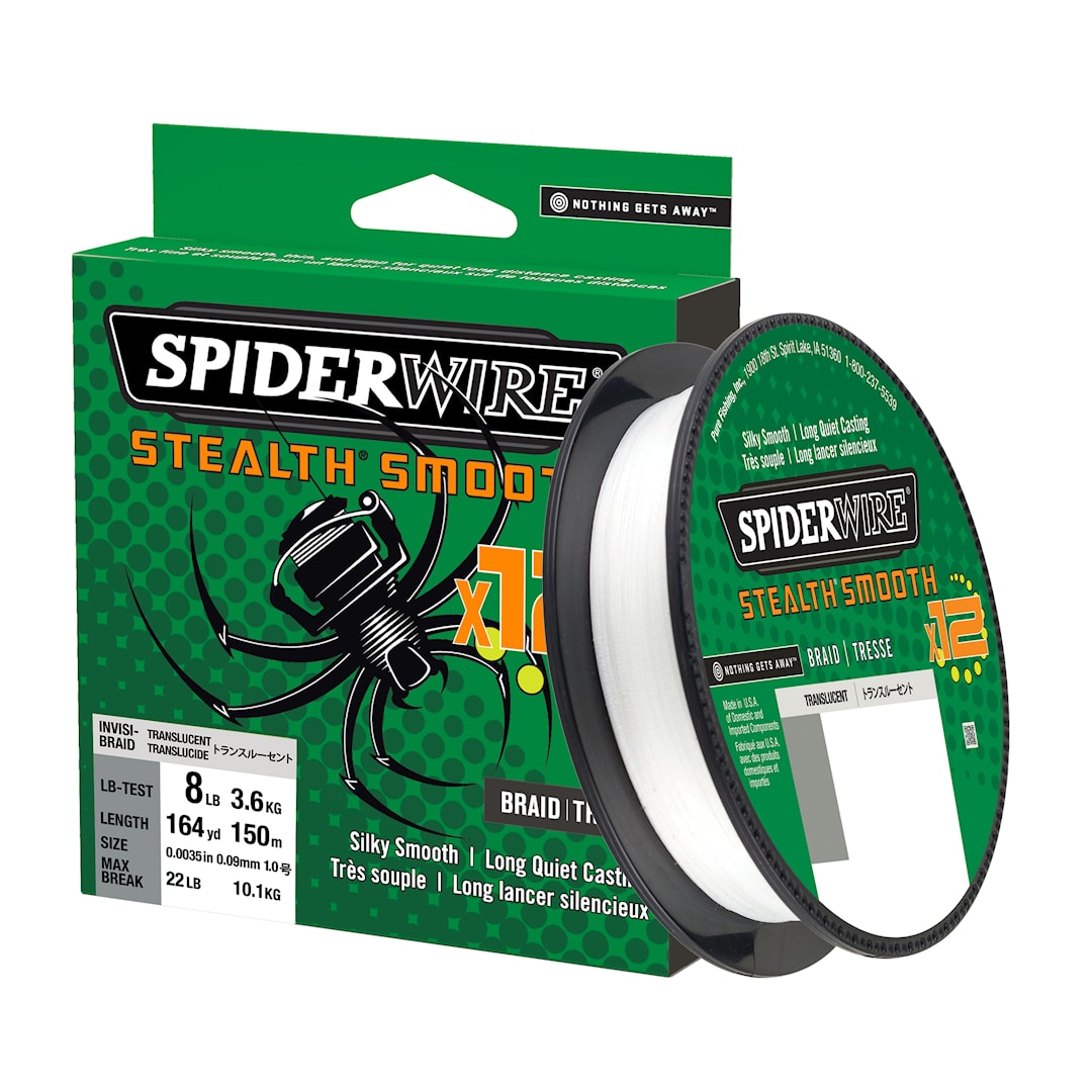 Spiderwire Smooth 12 vit 150 m flätlina - Spiderwire