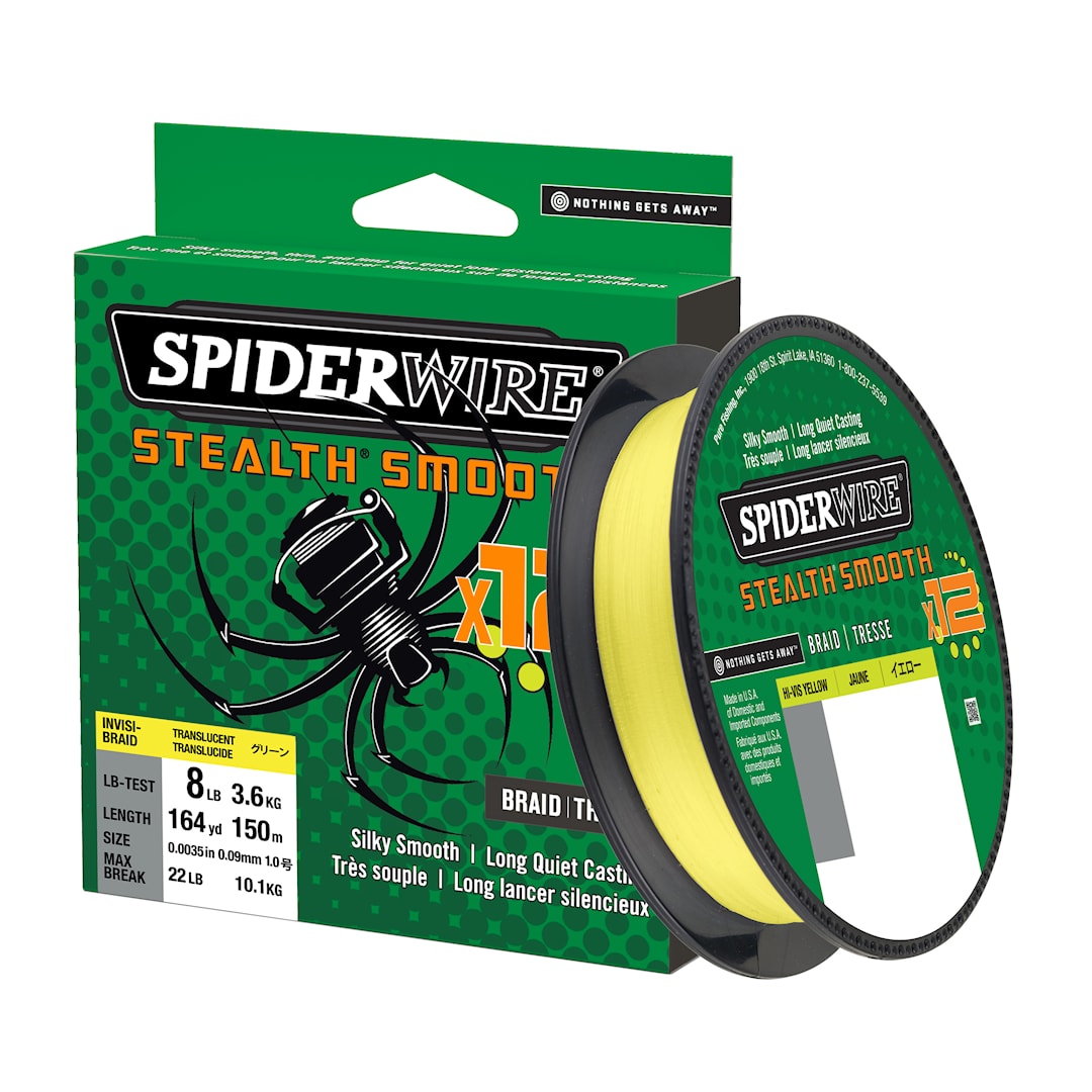 Spiderwire Stealth Smooth 12 gul 150 m flätlina - Spiderwire