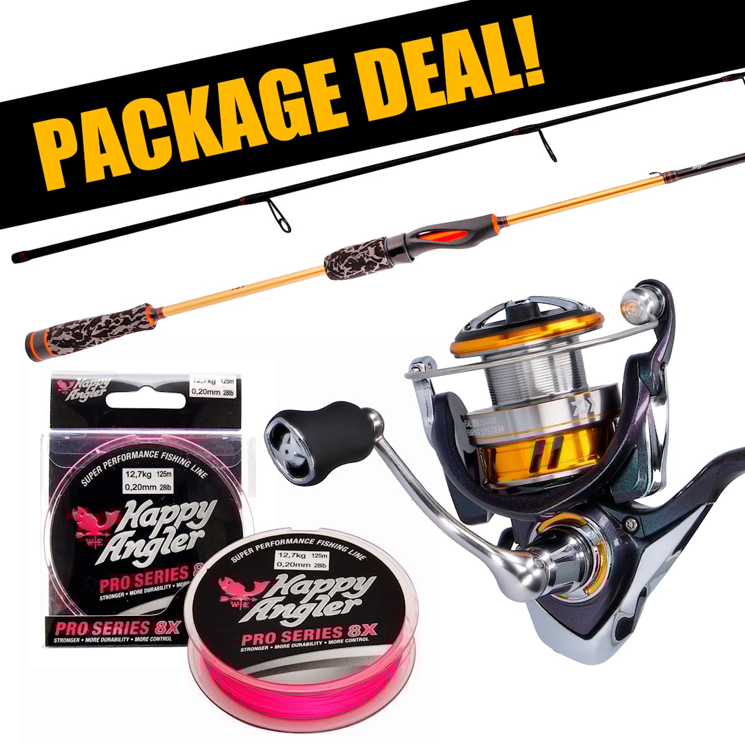 Daiwa Aird Pro Perch Champ + Regal LT haspelset med flätlina - Daiwa