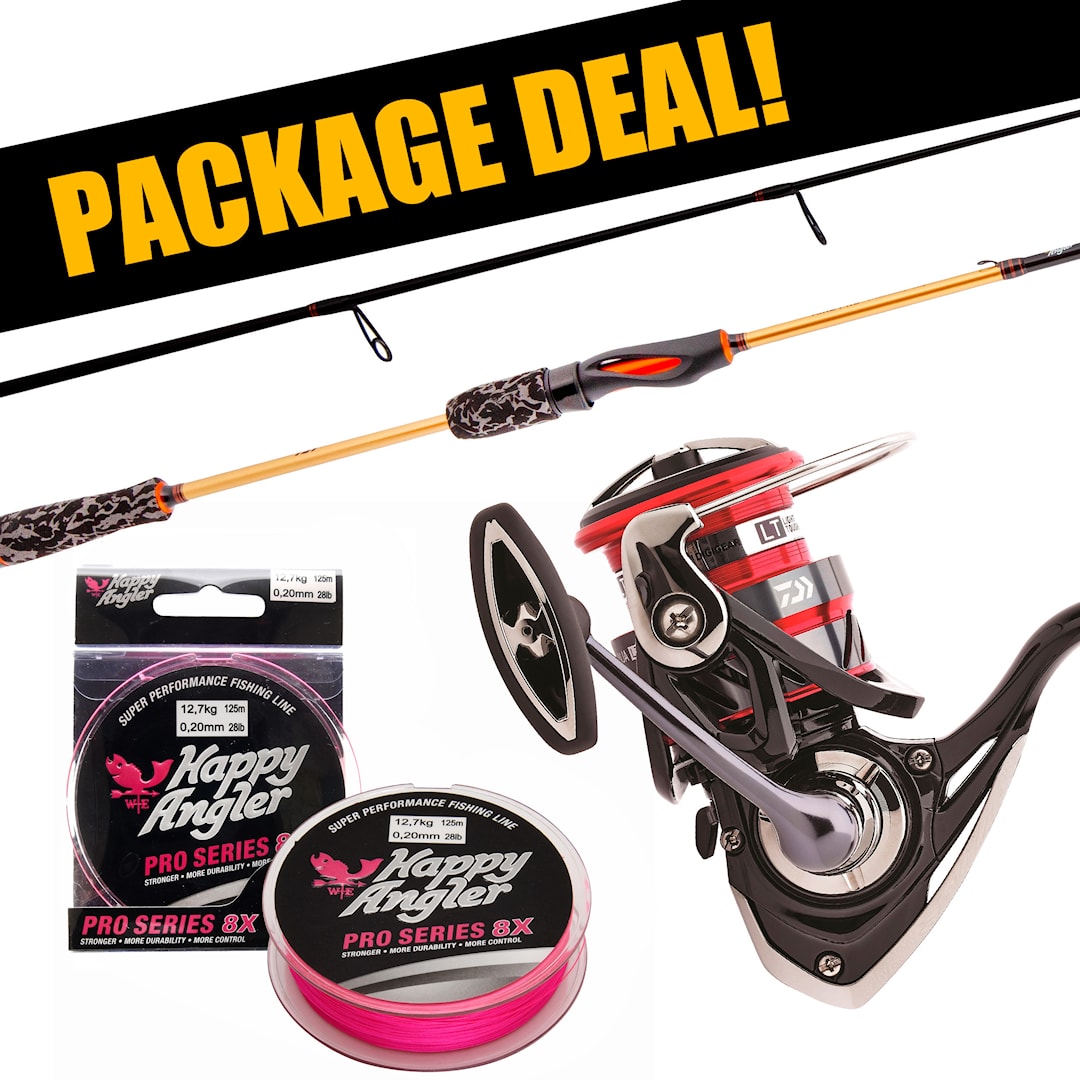 Daiwa Aird Pro Zander + Ninja LT haspelset med flätlina - Daiwa