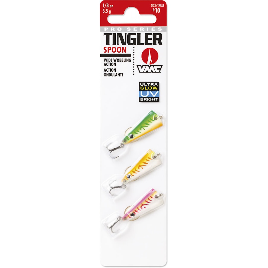 VMC Tingler Spoon Kit 3,5 g Glow UV vertikalpirk 3 st / pkt - VMC