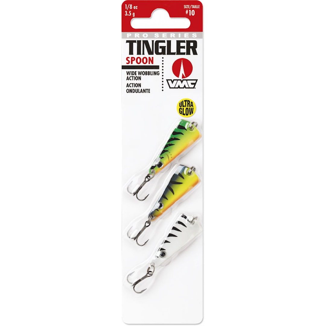 VMC Tingler Spoon Kit 3,5 g Live UV vertikalpirk 3 st / pkt - VMC