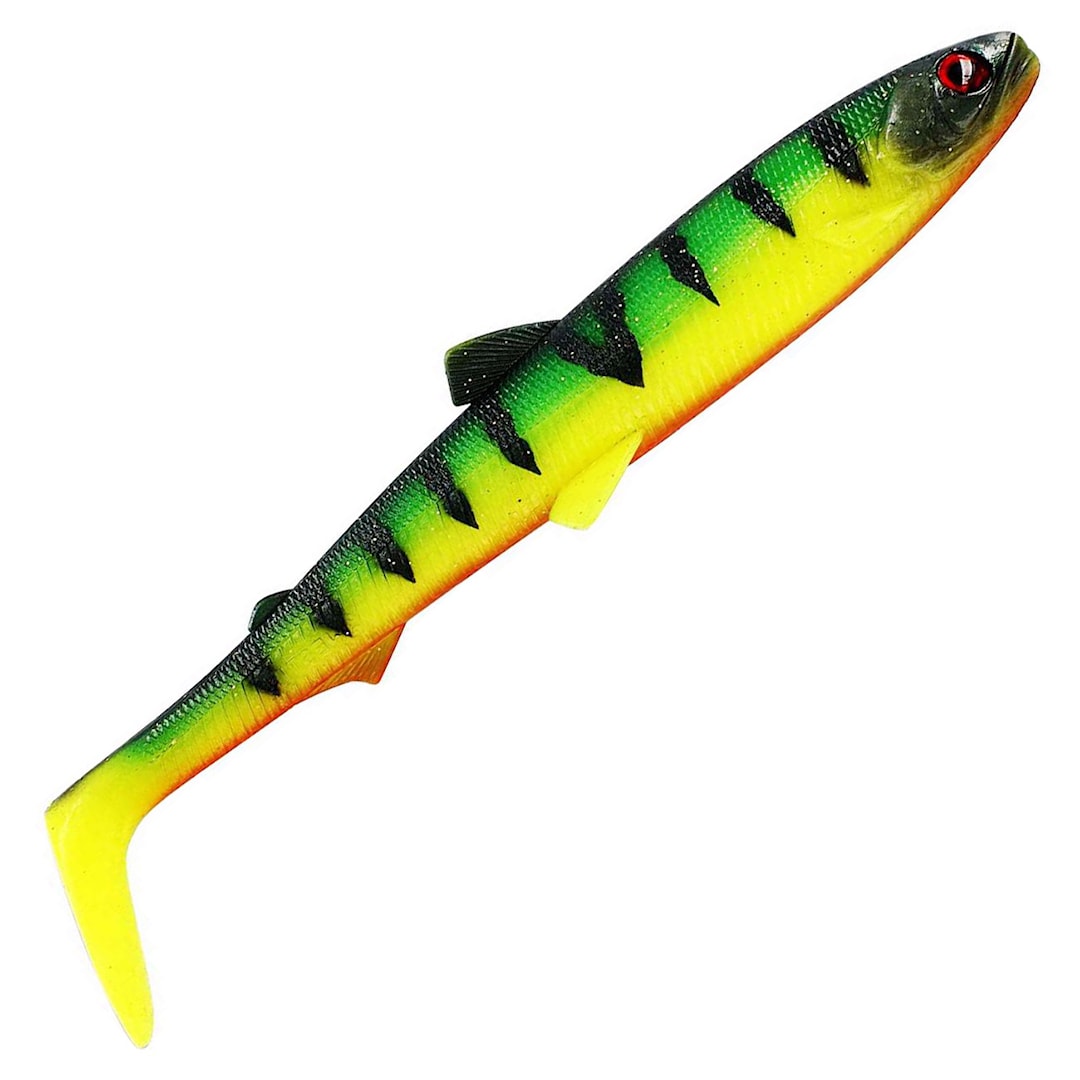 Westin BullTeez Shadtail 30 cm jigg Tiger Perch - Westin
