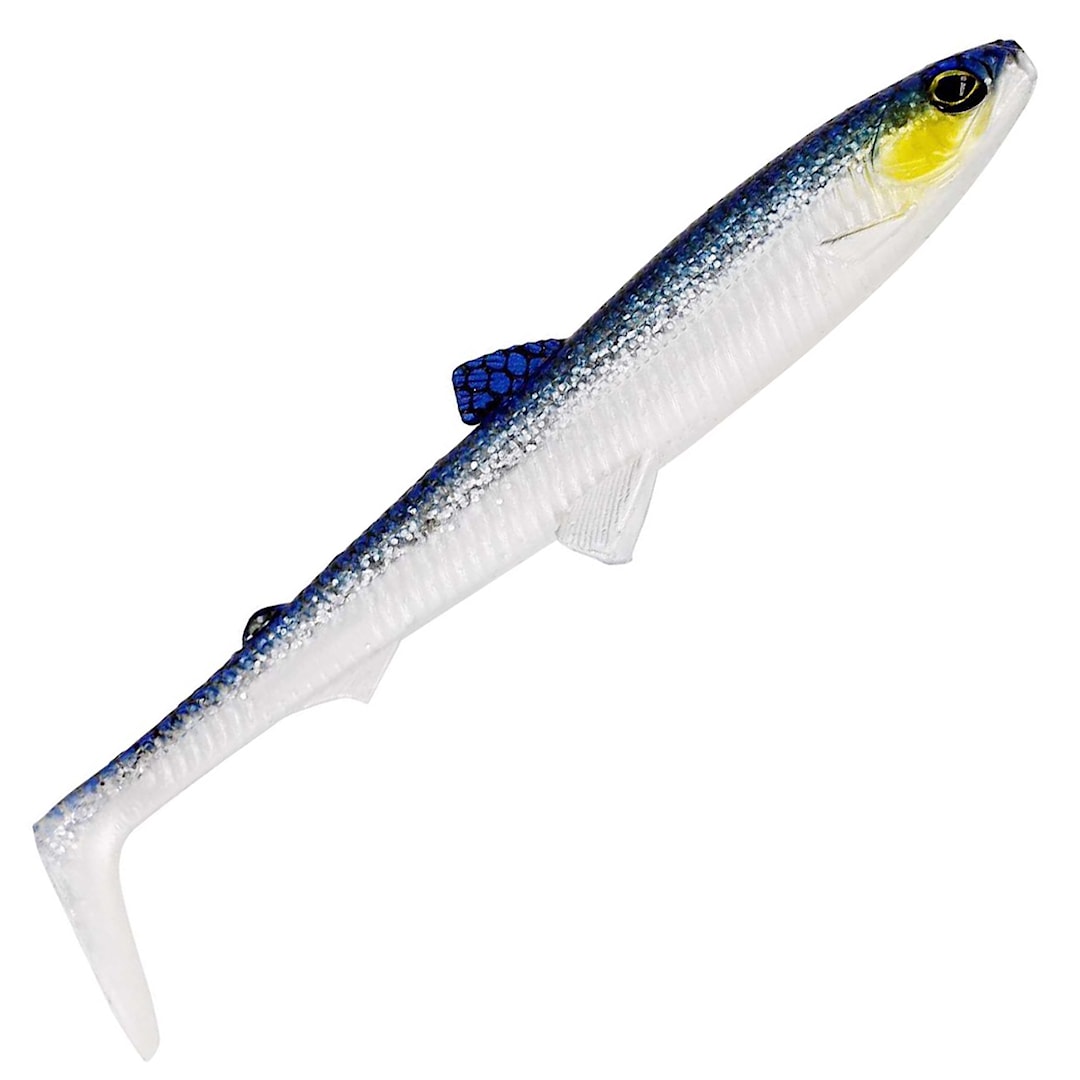 Westin BullTeez Shadtail 7,5 cm jigg 3 st/pkt Blue Headlight - Westin