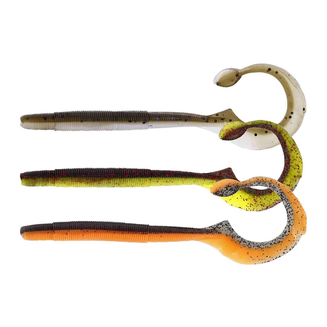 Westin NED Worm Curl Dark Water Mix 12 cm jigg 5 st/pkt - Westin