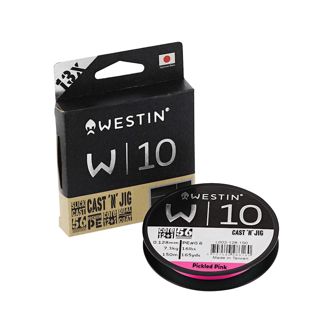 Westin W10 Cast ´N´ Jig Pickled Pink 110 m flätlina 0,128mm - Westin