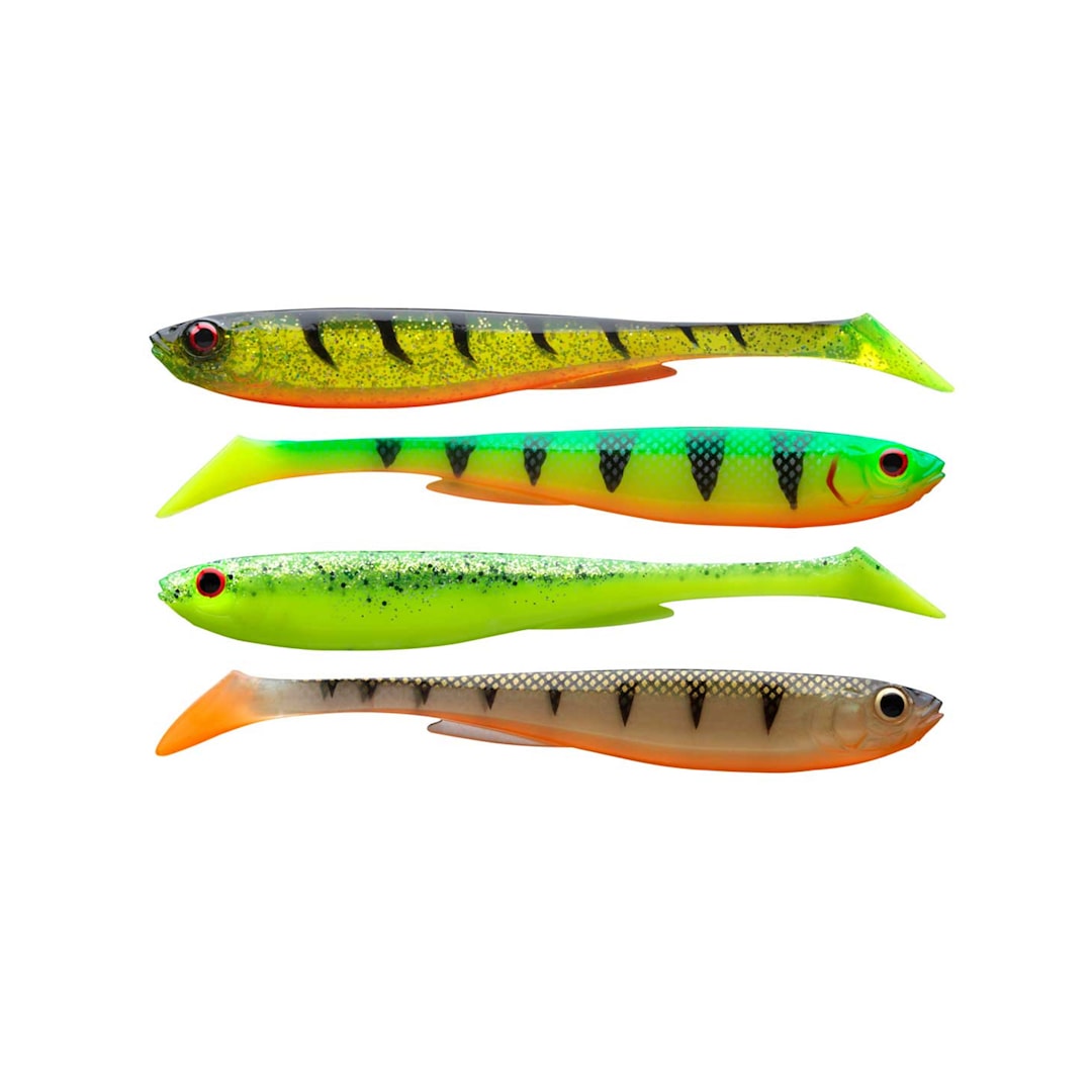 Daiwa Prorex Slim Shad Y Flash Color Set 7,5 cm jigg 5 st/pkt - Daiwa