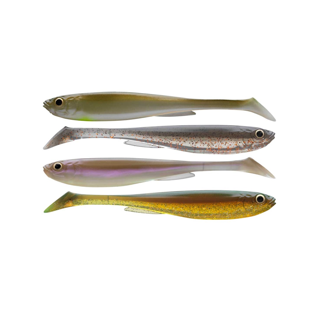 Daiwa Prorex Slim Shad Y Nature Color Set 7,5 cm jigg 5 st/pkt - Daiwa