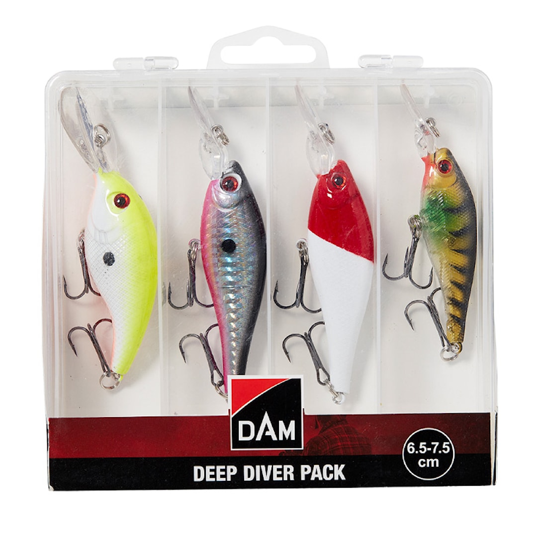 DAM Deep Diver Pack wobblersats 4 st./pkt - DAM