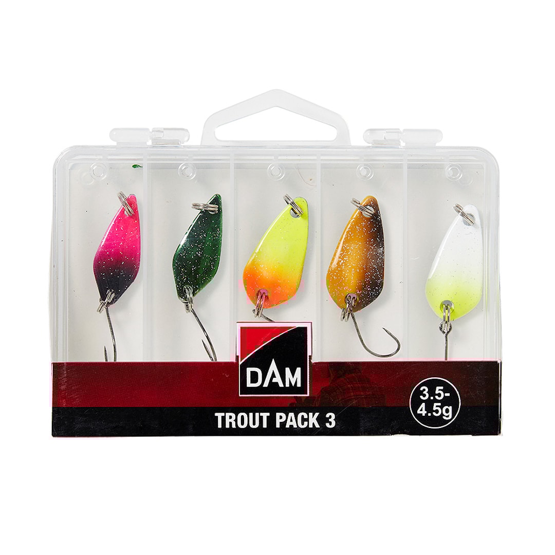 DAM Trout Pack 3,5-4,5 g 5-Pack skeddrag - DAM